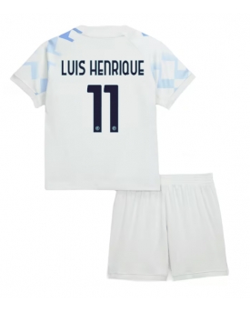 Billige Fotballdrakt Inter Milan Luis Henrique #11 Replika Bortedraktsett Barn 2025-26 Kortermet (med bukser)
